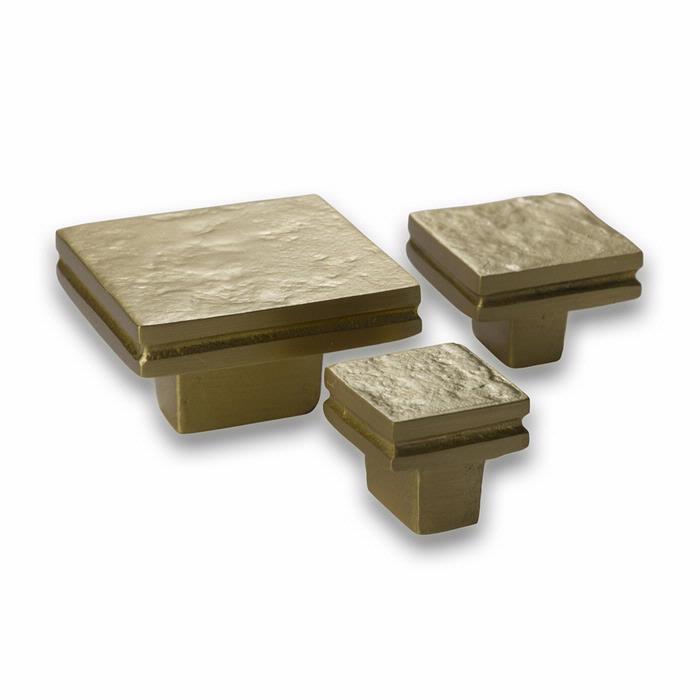 New Look Square knobs satin gold